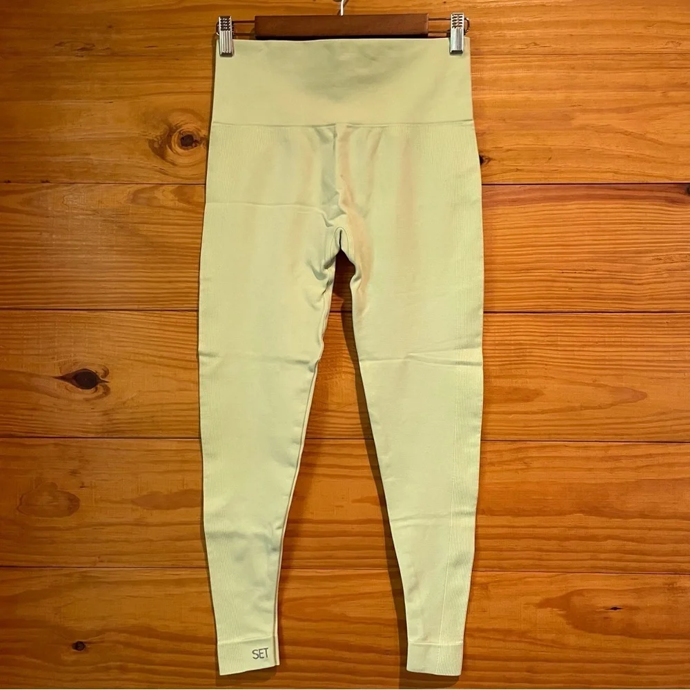 SET Active x Madelyn Cline Sculptflex Power Leggings Martini Green Large L - Picture 3 of 10